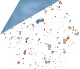 Плитка керамогранітна Stracciatella Blue Natural 250x290 Aparici (25573)
