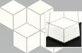 Мозаїка пресована Універсальна Bianco Romb Braid 20,5x23,8 код 1849 Ceramika Paradyz (M-P-205X238-1-UNIW.BIROBR)