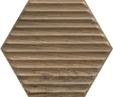 Плитка стінова Serene Brown Heksagon STR 17,4x19,8 код 2895 Ceramika Paradyz (SS--198X171-1-SERE.BR)
