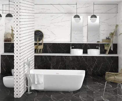 ARCANA CERAMICA Плитка керамогранітна Thalassa Neso-R Negro RECT 293x593x10 Arcana (87A7)
