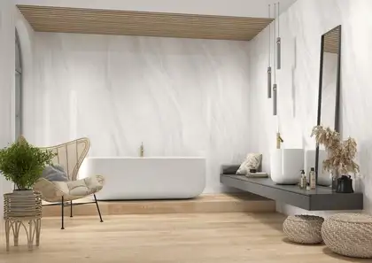 Плитка керамогранітна Onix White POL 1197x2797x6 Cerrad (5903313327503) Плитка керамогранітна Onix White POL 1197x2797x6 Cerrad (5903313327503)