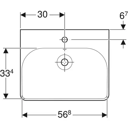 Шафка з умивальником Air-Line 600 БМ Sunwest Smile-600 Square (500.229.01.1) Geberit (Air-Line 600 БМ+Smile-600)