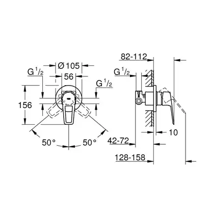 Гігієнічний душ BauLoop New (UA111042), Grohe