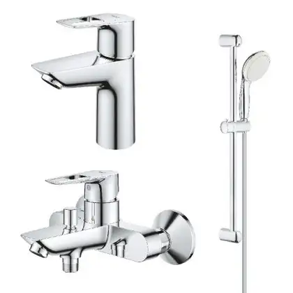 Набір змішувачів для ванни Grohe BauLoop, хром (UA123214S0) Набір змішувачів для ванни Grohe BauLoop, хром (UA123214S0)