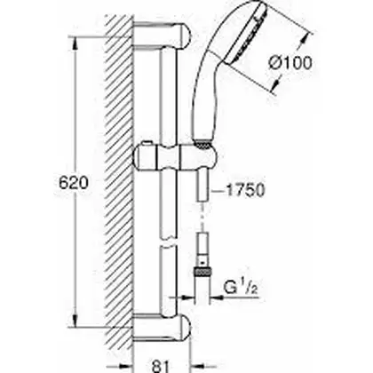 Набір змішувачів для ванни Grohe BauLoop, хром (UA123214S0) Набір змішувачів для ванни Grohe BauLoop, хром (UA123214S0)