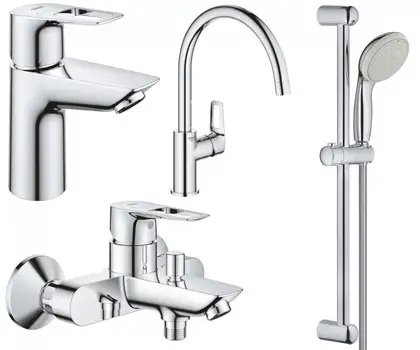 Набір змішувачів 4 в 1 BauLoop New (UA123225K0), Grohe Набір змішувачів 4 в 1 BauLoop New (UA123225K0), Grohe