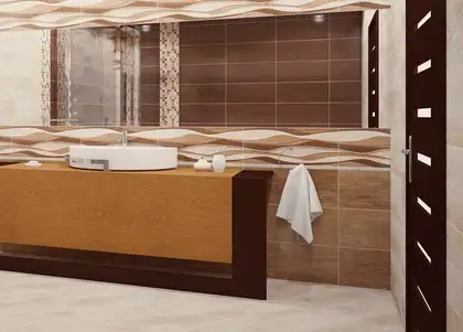 Плитка стінова Izmir Brown RECT 300x600x8,5 Konskie (5903943502080) Плитка стінова Izmir Brown RECT 300x600x8,5 Konskie (5903943502080)