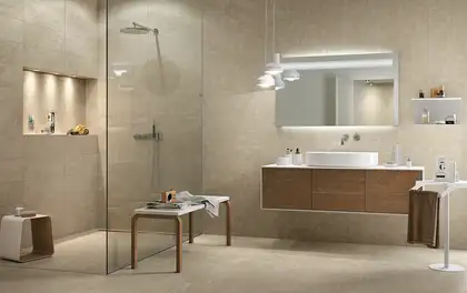 Плитка керамогранітна NE 11 Bone Travertine NAT SQ 600x600x9 Mirage (TD63)