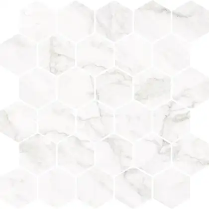 Мозаїка Frost White Білий Heksagon POL 27x27 код 6714 Nowa Gala (M-H-FW010000-X00-1-1) Мозаїка Frost White Білий Heksagon POL 27x27 код 6714 Nowa Gala (M-H-FW010000-X00-1-1)