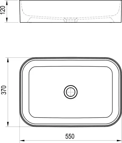 Ravak Ceramic Slim R Раковина накладная, белая (XJX01155002) Ravak Ceramic Slim R Раковина накладная, белая (XJX01155002)