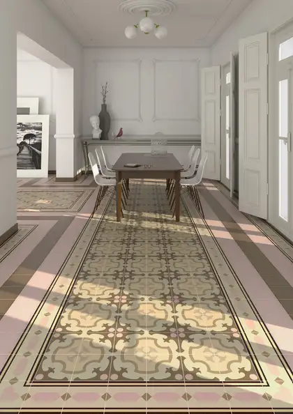Плитка керамогранітна 1900 Roura-2 Beige декор 200x200x8 Vives (11J8) Плитка керамогранітна 1900 Roura-2 Beige декор 200x200x8 Vives (11J8)