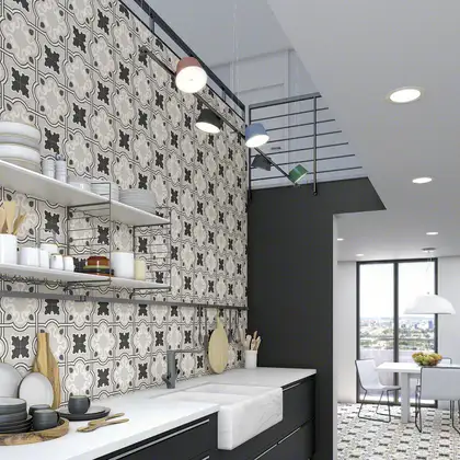 Плитка керамогранітна Bucareli-R Gris RECT 200x200x8 Vives (4FAS) Плитка керамогранітна Bucareli-R Gris RECT 200x200x8 Vives (4FAS)