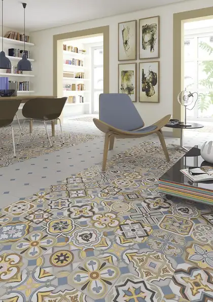 Плитка керамогранітна Fornos Multicolor декор 200x200x8 Vives (4P04)