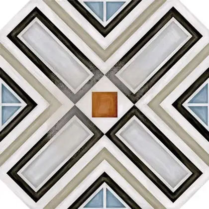 Плитка керамогранітна Octogono Ritter Multicolor 200x200x8 Vives (4P32)