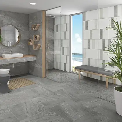 Плитка стінова RHO-R Gris RECT 320x990x8,8 Vives (4YQC) Плитка стінова RHO-R Gris RECT 320x990x8,8 Vives (4YQC)