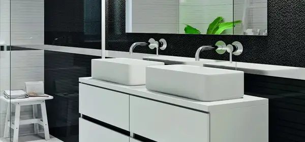 Плитка стінова Java Black 25x75 код 8253 Ceramika Color (5906340498253)