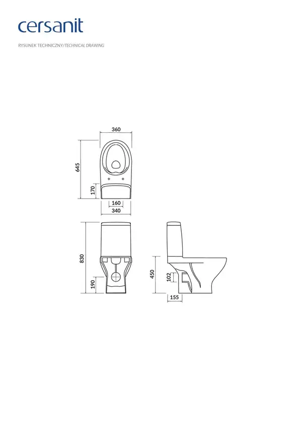 Cersanit Moduo Компакт Clean On, дюропласт Slim (CCKZ1014551894) Cersanit Moduo Компакт Clean On, дюропласт Slim (CCKZ1014551894)