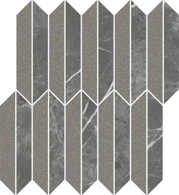 Мозаїка різана Noisy Whisper Graphite Mix MAT 27,4x29,8 код 9571 Ceramika Paradyz (M-C-274X298-1-NOIS.GTMX)
