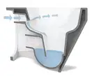 Унітаз підвісний Baden Baden BB 18 (BB18-F87), SIMAS (BB18/F87(85) (WHITE))