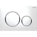 Geberit Sigma 20 Клавіша змиву, білий/хром глянець (115.882.KJ.1)