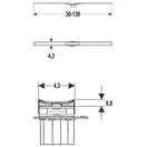Geberit CleanLine 20 Душовий канал, полірований/матовий (154.451.KS.1)