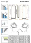 Комплект бокових стінок Essenza New Black PTJ 100 Z x 80 S, RADAWAY (385055-54-01)