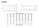 Ванна прямокутна  MIRELLA 170x75, RADAWAY (WA1-48-170x075)