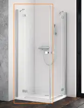 Душова кабіна (половина) Essenza New KDD 100 ліва, RADAWAY (385062-01-01L)