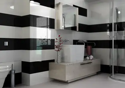 Плитка стінова CCR36-1 Onda Black RECT 250x750x9 Ceramika Color (5903943501205) Плитка стінова CCR36-1 Onda Black RECT 250x750x9 Ceramika Color (5903943501205)