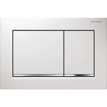Geberit Omega 30 Клавіша змиву, білий/хром глянець (115.080.KJ.1)