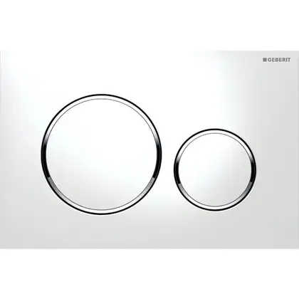 Geberit Sigma 20 Клавіша змиву, білий/хром глянець (115.882.KJ.1)