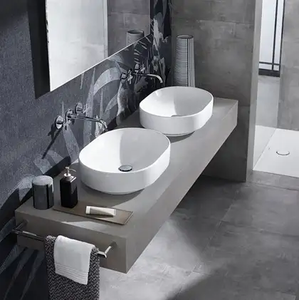 Geberit VariForm Раковина накладная, эллиптическая, белая (500.774.01.2) Geberit VariForm Раковина накладная, эллиптическая, белая (500.774.01.2)