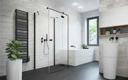 Душові двері Essenza New Black KDJ+S 100 ліві, RADAWAY (385022-54-01L) Душові двері Essenza New Black KDJ+S 100 ліві, RADAWAY (385022-54-01L)