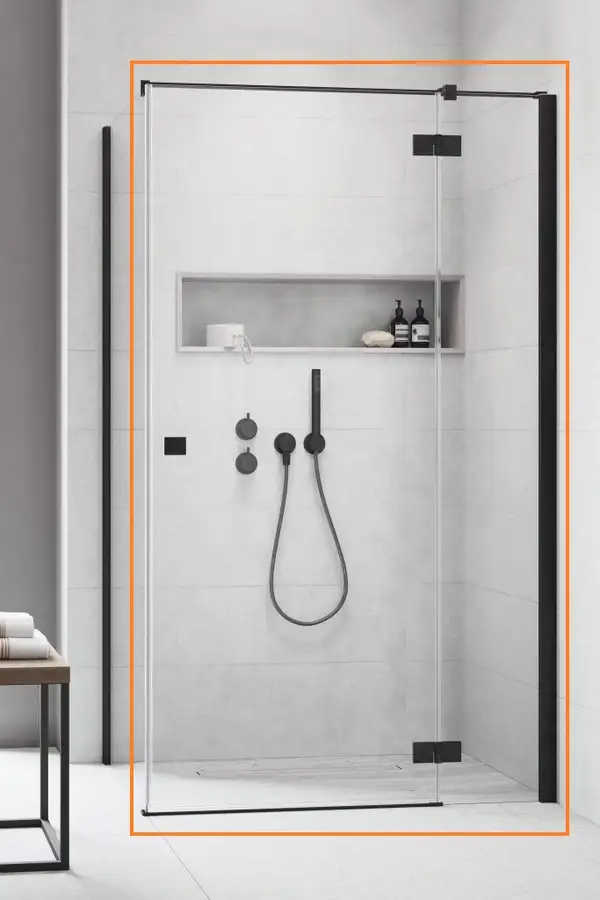 Душові двері Essenza New Black KDJ 80 праві, RADAWAY (385043-54-01R)