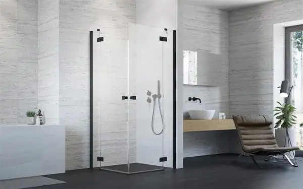 Душова кабіна (половина) Essenza New Black KDD 80 права, RADAWAY (385061-54-01R)