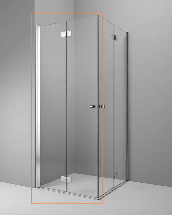 Душова кабіна (половина) Essenza New KDD-B 80 без порогу ліва, RADAWAY (385070-01-01LB)
