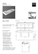 Умивальник AG 141D Agile Glossy white SIMAS (AG141D n/h)
