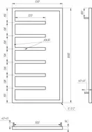 RAIFIL Кронштейн металевий для колб 905, 890, 912 (BR-201-WC-R) (1405)