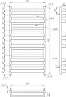 Genesis Aqua Полотенцесушитель Santa (51005)