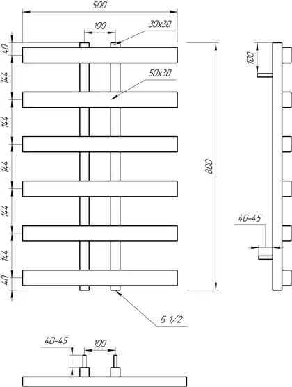 Genesis Aqua Полотенцесушитель Symmetry (1502) Genesis Aqua Полотенцесушитель Symmetry (1502)