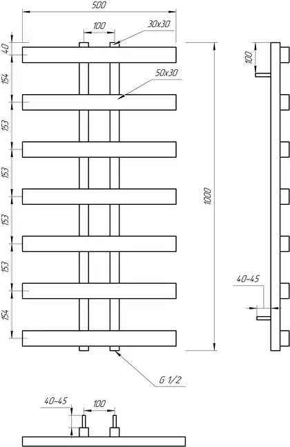 Genesis Aqua Полотенцесушитель Symmetry (1502) Genesis Aqua Полотенцесушитель Symmetry (1502)