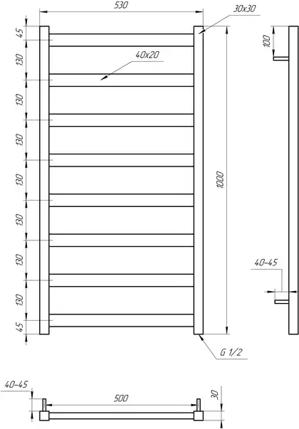 Genesis Aqua Полотенцесушитель Maxi (3103) Genesis Aqua Полотенцесушитель Maxi (3103)