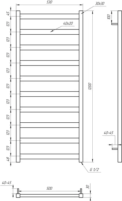 Genesis Aqua Полотенцесушитель Maxi (3103) Genesis Aqua Полотенцесушитель Maxi (3103)