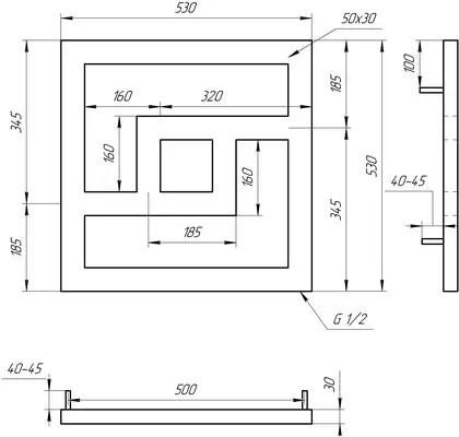 Genesis Aqua Полотенцесушитель Onix (3204) Genesis Aqua Полотенцесушитель Onix (3204)