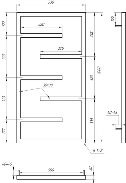 Genesis Aqua Полотенцесушитель Infinite (4005) Genesis Aqua Полотенцесушитель Infinite (4005)