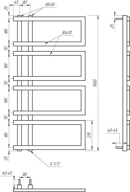 Genesis Aqua Полотенцесушитель Enzo (4406) Genesis Aqua Полотенцесушитель Enzo (4406)