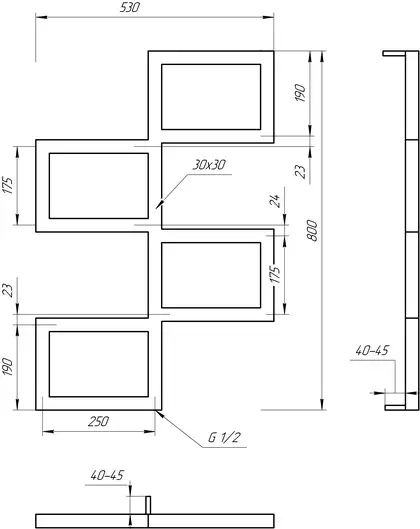 Genesis Aqua Полотенцесушитель Fito (4606) Genesis Aqua Полотенцесушитель Fito (4606)