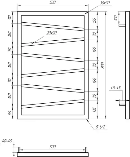 Genesis Aqua Полотенцесушитель Genesis Light (4904) Genesis Aqua Полотенцесушитель Genesis Light (4904)