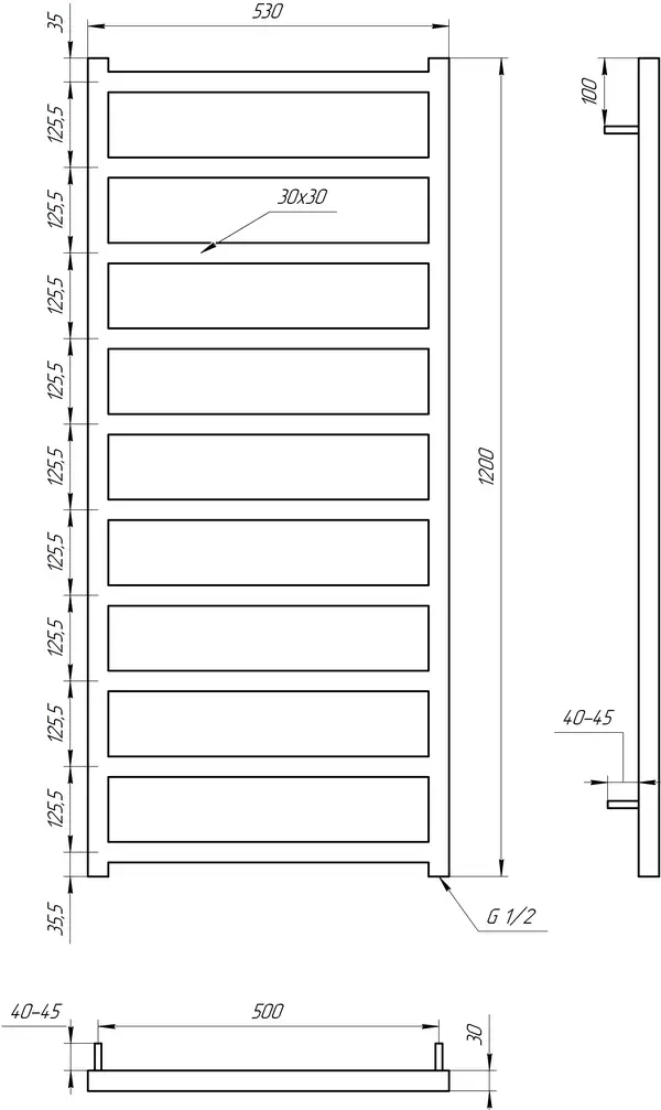 Genesis Aqua Полотенцесушитель Bud (30002) Genesis Aqua Полотенцесушитель Bud (30002)