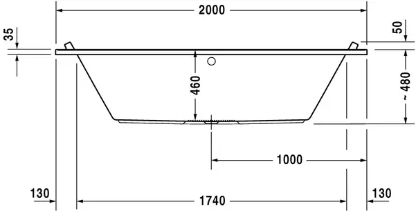 Duravit STARCK ванна 200*100см (700341000000000)